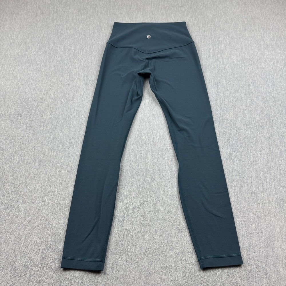 Lululemon Leggings Womens 4 Green Align Crop 26" Stretch Yoga Gym Pants Athletic - Picture 11 of 12